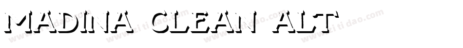 Madina Clean Alt字体转换